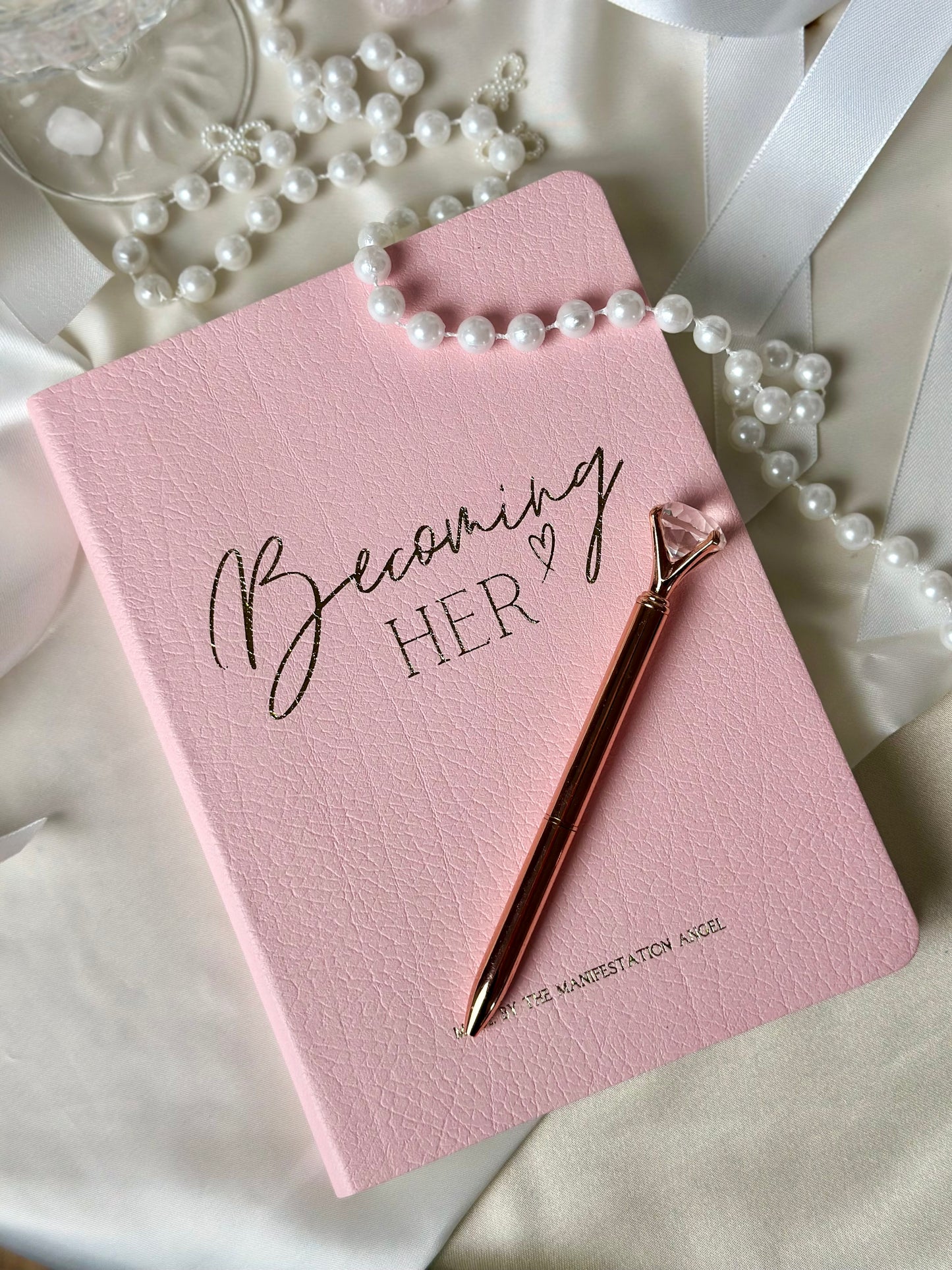 BECOMING HER: Light Pink Manifestation Journal! Limited edition