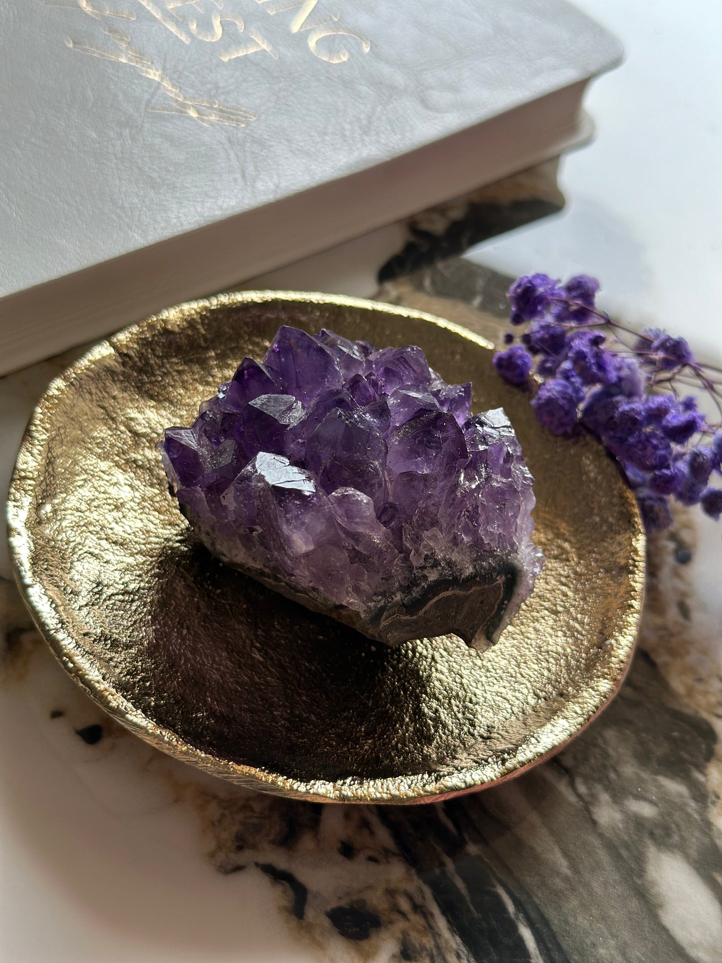 Natural Amethyst Raw Crystal Cluster 160-180 grams