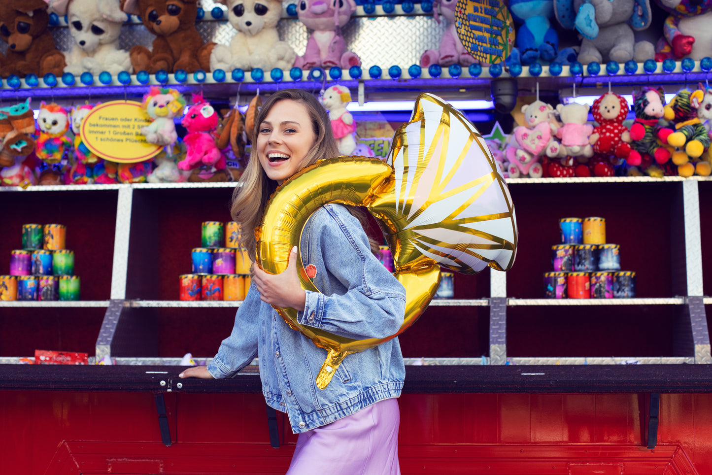 Folijas balons “Gredzena formā”, 60 × 95 cm, krāsu miks