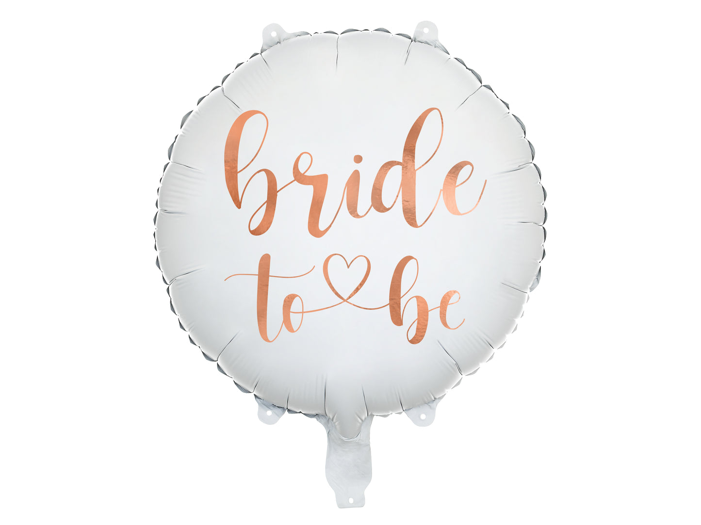 Folijas balons “Bride to be”, 45 cm, baltā krāsā