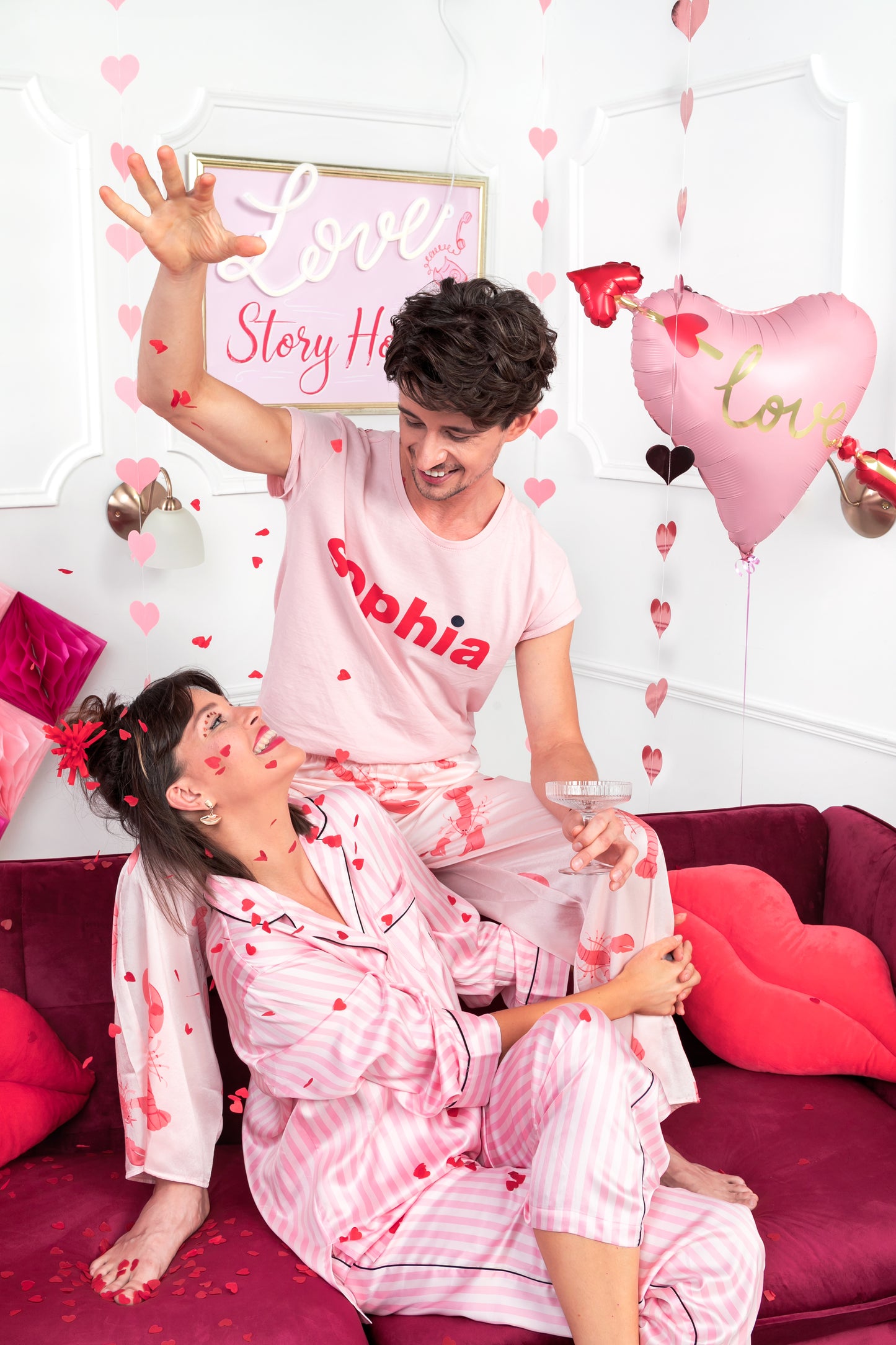 Folijas balons “Sirds ar amora bultu”, 76 × 55 cm, krāsu miks