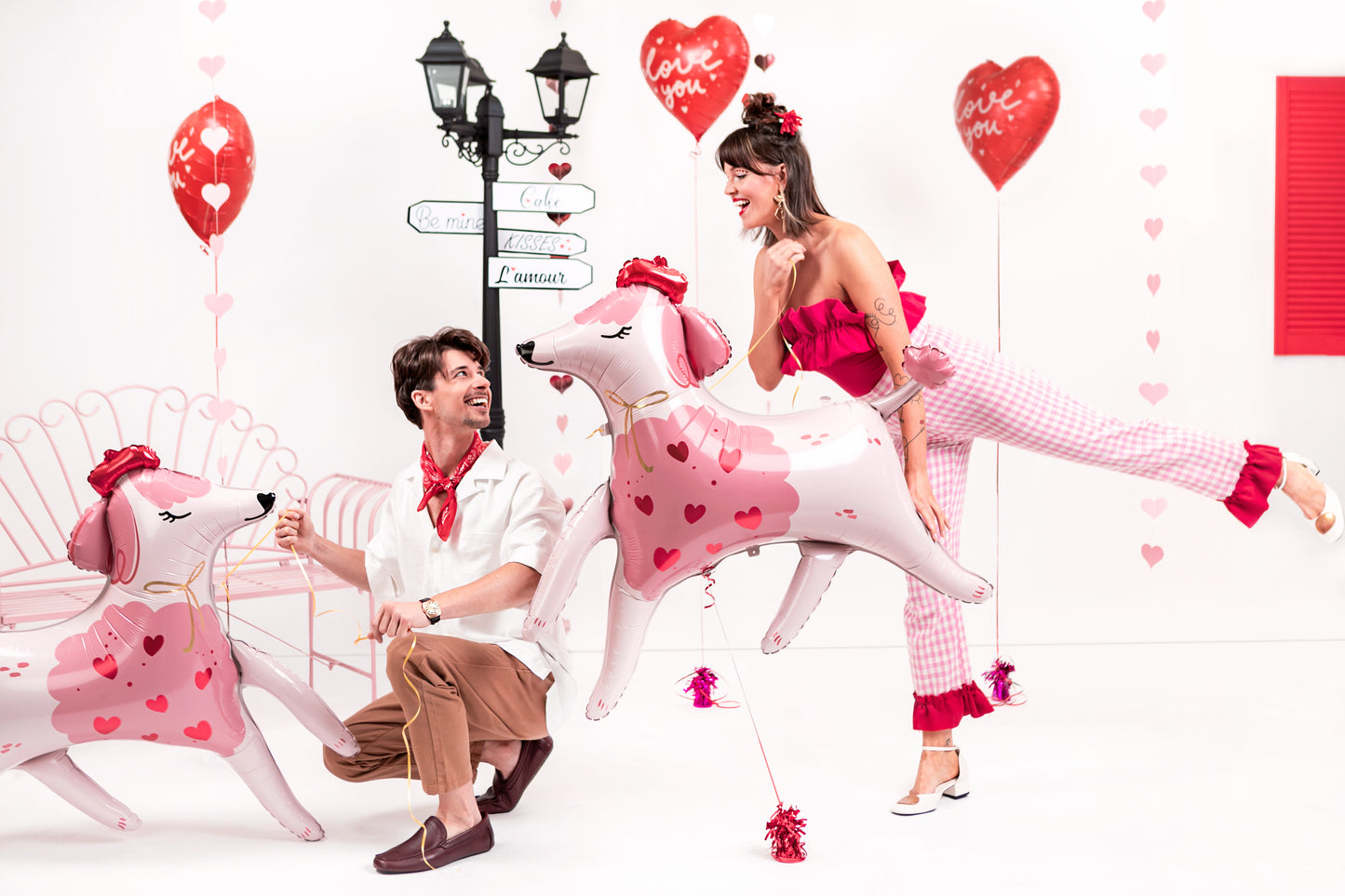 Folijas balons “Pūdelis”, krāsu miks