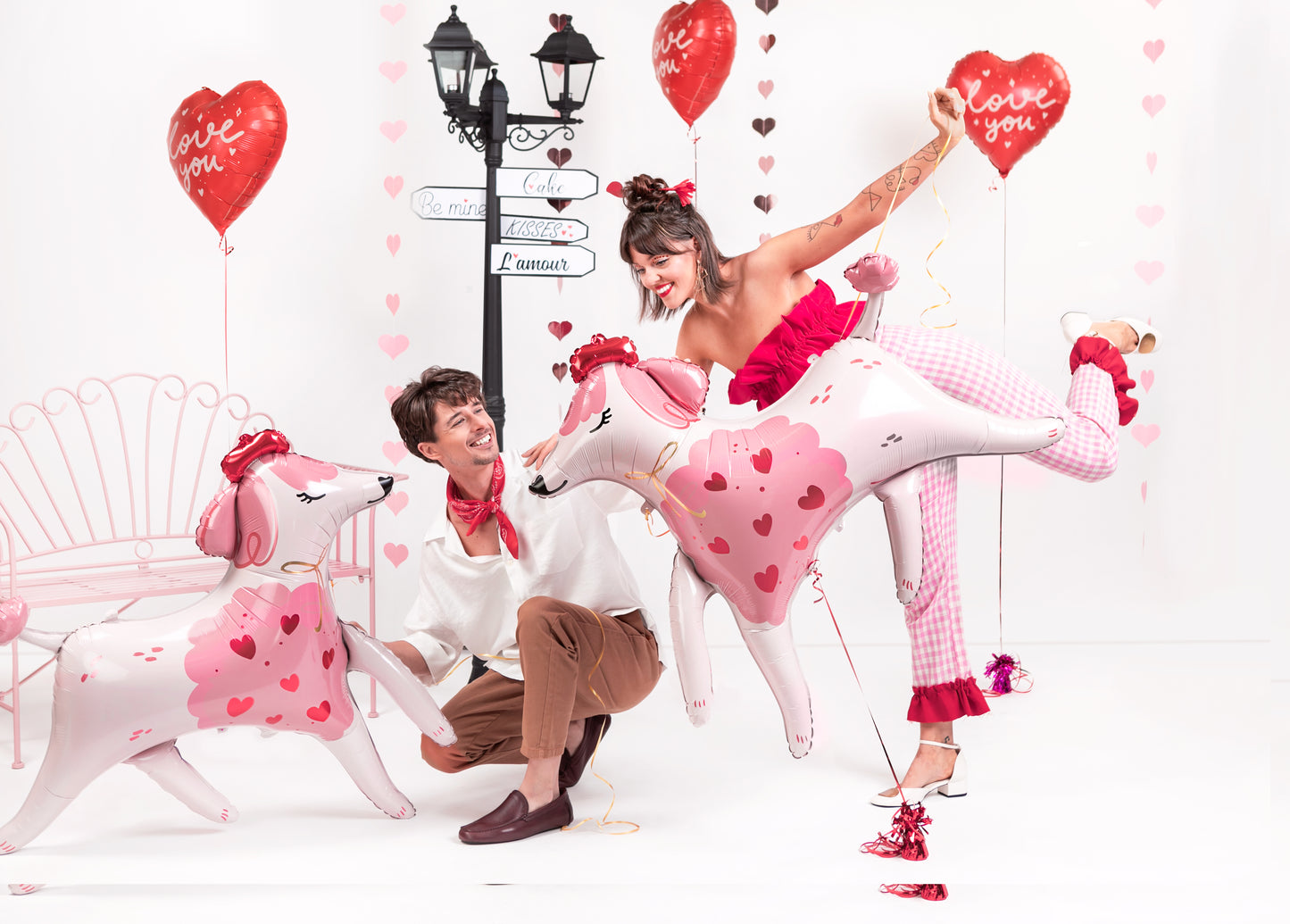 Folijas balons “Pūdelis”, krāsu miks