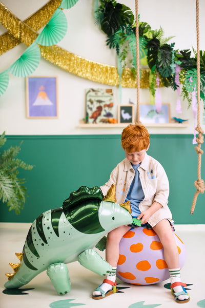 "Dinozauru ballīte" pinterestīgs ballīšu komplekts, vērtība 50.70 eur (70 produkti)