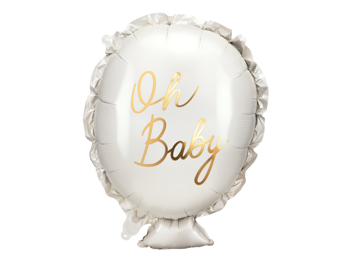 Folijas balons “Oh Baby” , 53 x 69 cm, baltā krāsā