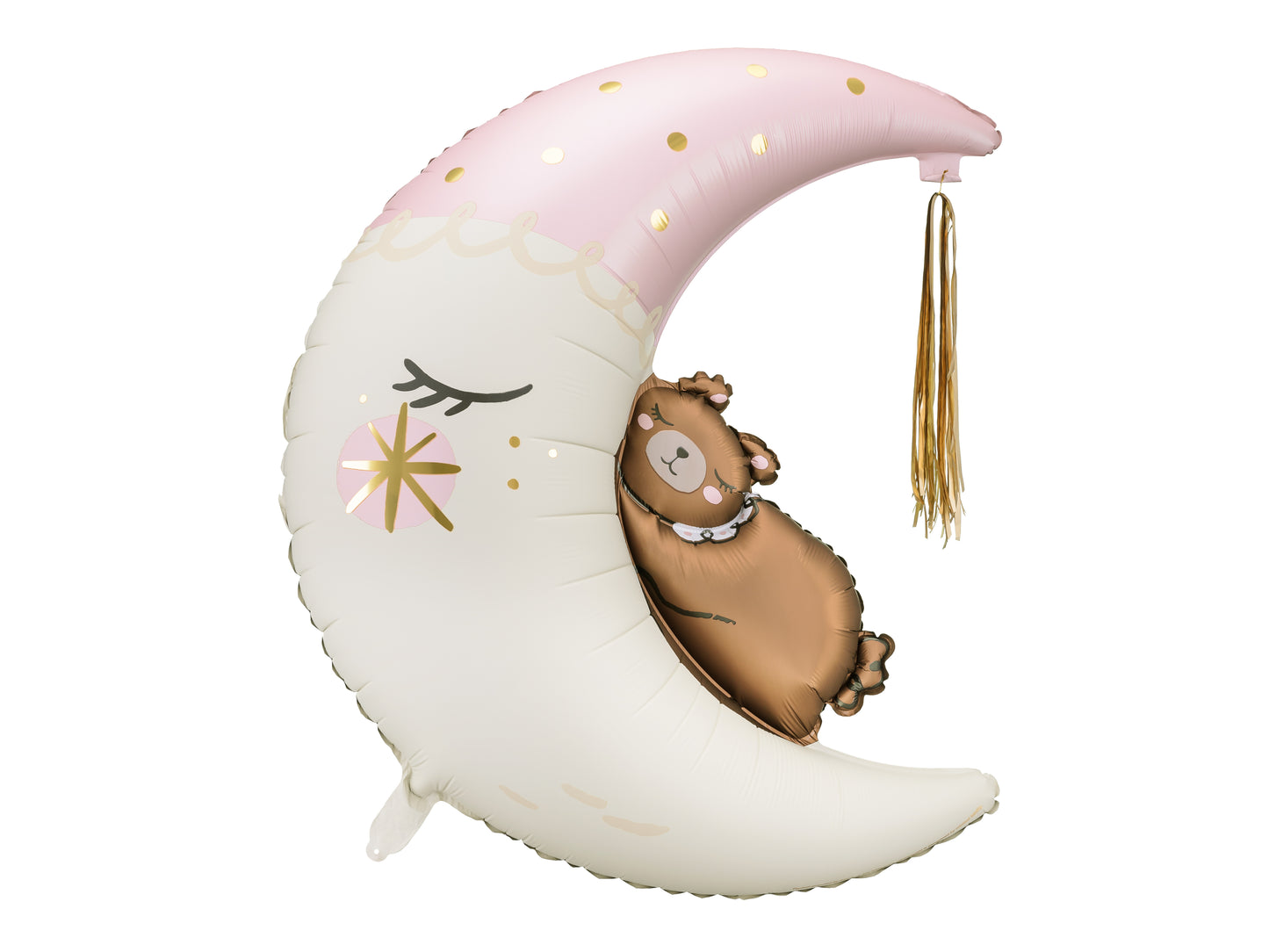 Folijas balons “Lācītis uz mēness” , 80 x 98 cm, krāsu miks