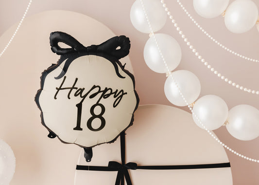 Folija balons "Happy 18", 47.5x45cm