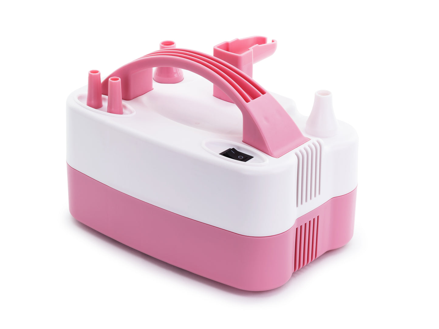 Kvalitatīvs elektriskais balonu pumpis, 20 × 10 × 14 cm, rozā