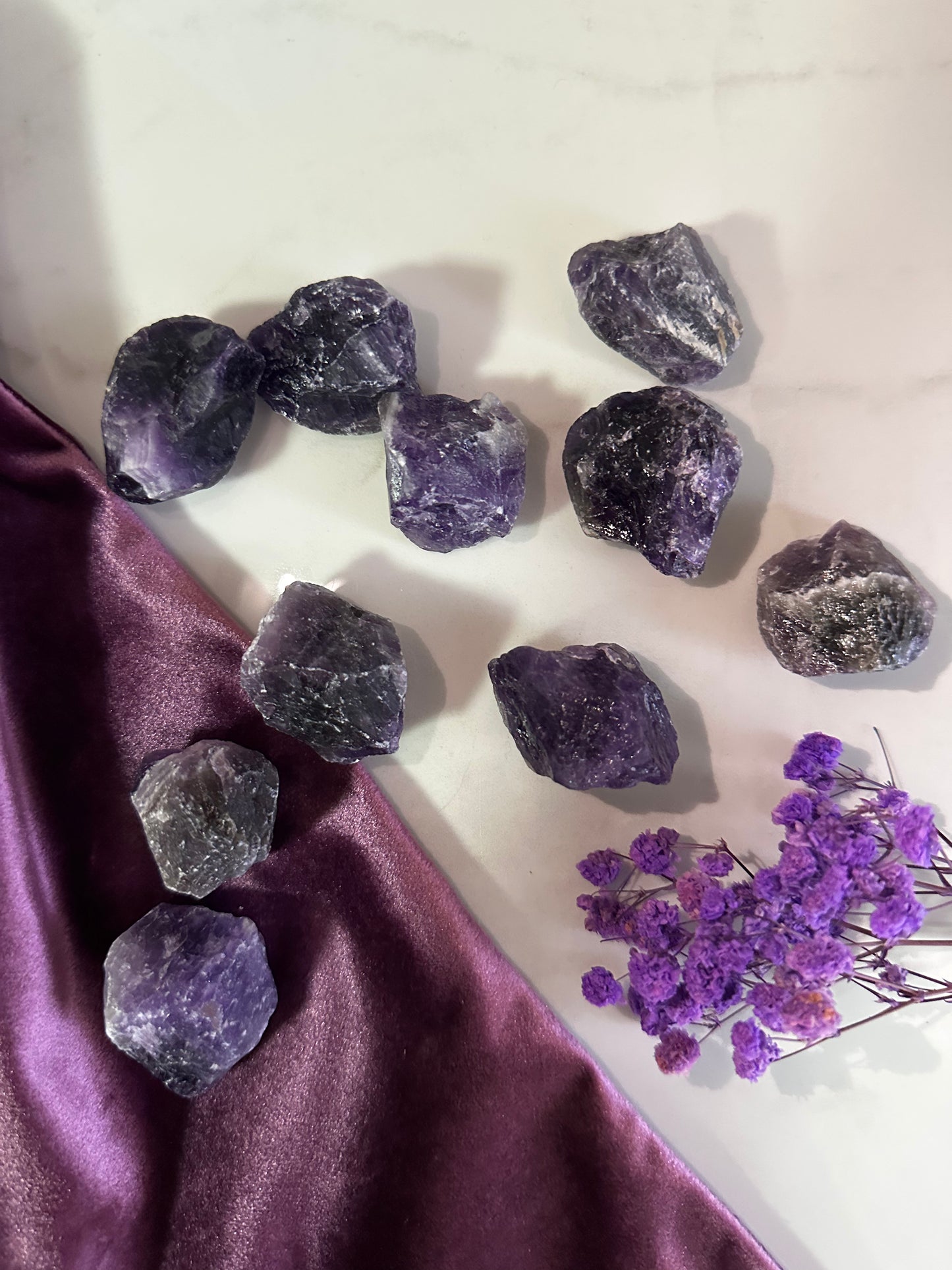 Pocket version of Raw Amethyst crystal 22-35 grams