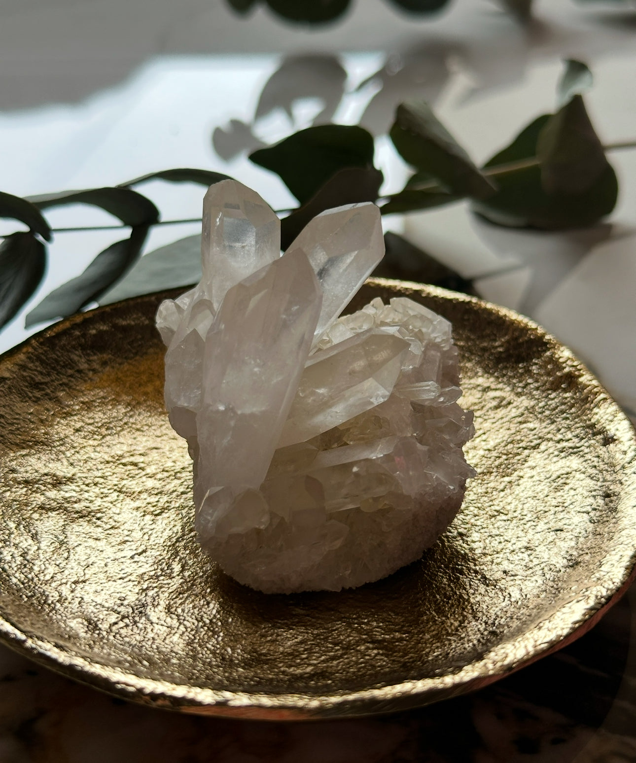 Clear Quartz Crystal cluster🤍 210 grams