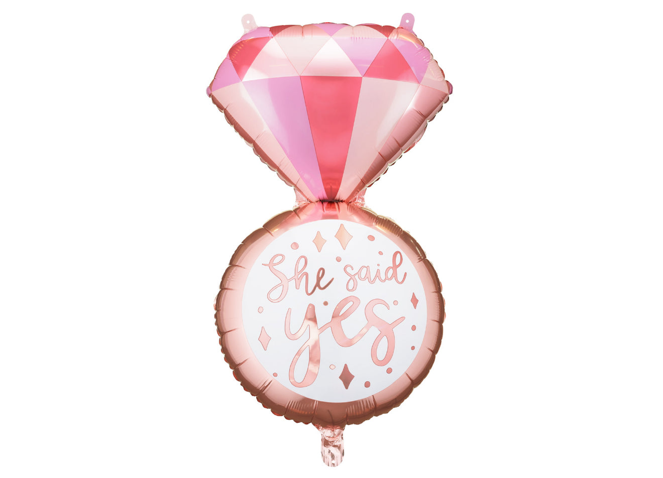 Folijas balons “Gredzena formā”, 41 × 72 cm, krāsu miks