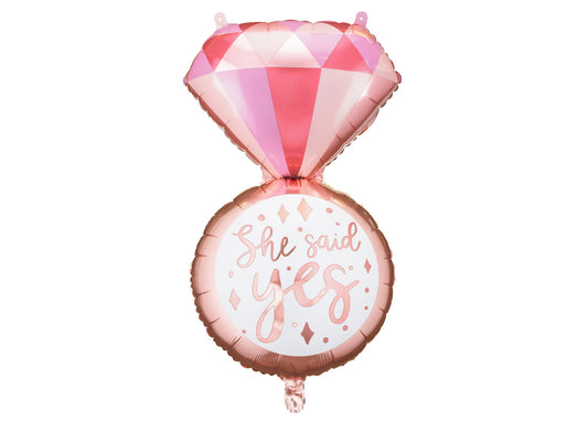 Folijas balons “Gredzena formā”, 41 × 72 cm, krāsu miks