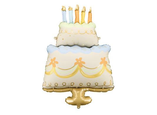 Folijas balons “Kūka”, 62 x 104 cm, krāsu miks