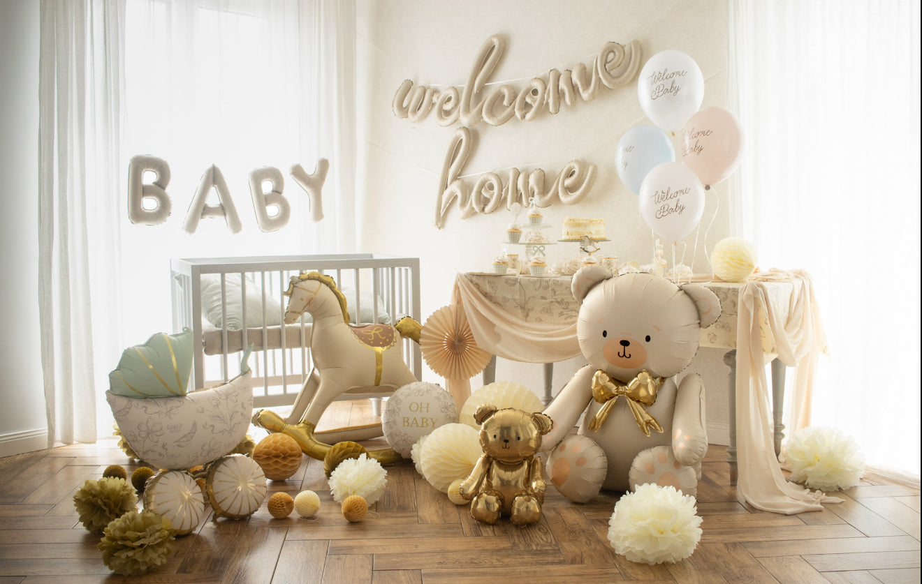 Stāvošs folijas balons “Šūpuļzirgs”, 118 × 104 cm, krāsu miks