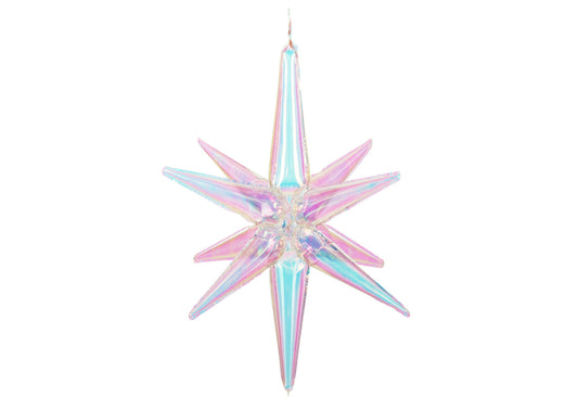 3D folijas balons “Zvaigzne”, 70 cm , zaigojošs