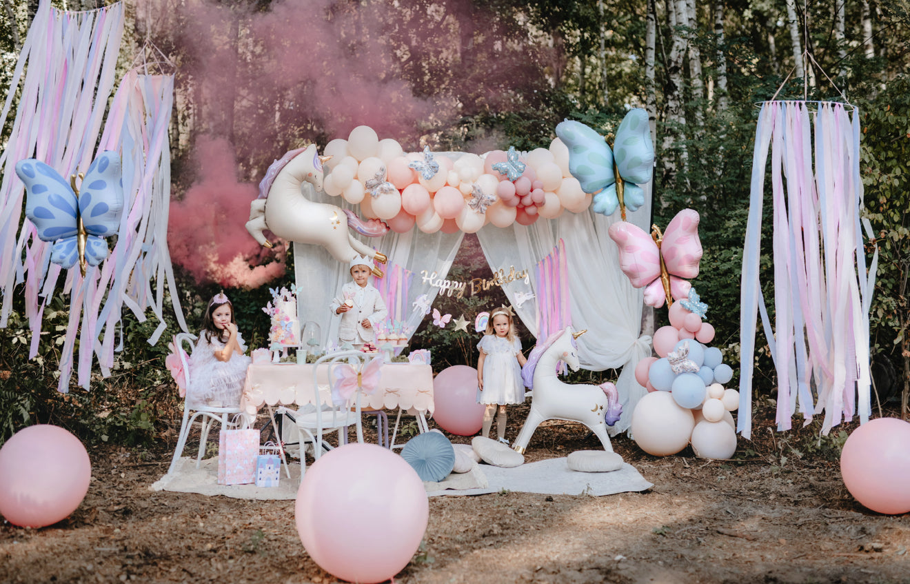 Folijas balons “Tauriņš”, 69 x 69 cm, piparmētru krāsā