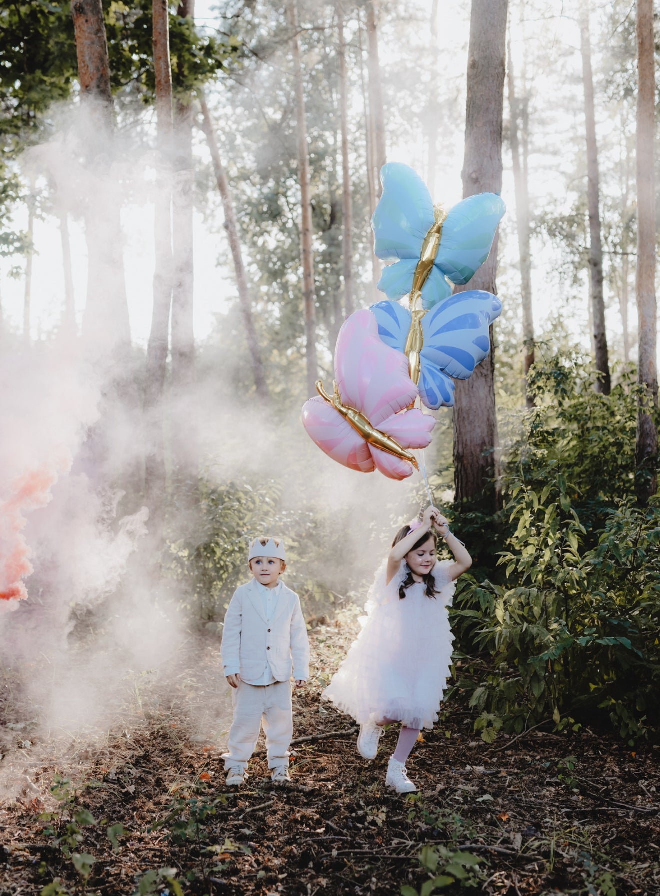 Folijas balons “Tauriņš”, 69 x 69 cm, piparmētru krāsā