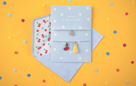 Kartīte ar noņemamām rokassprādzēm “Have a nice day!”, 10,5 × 14,8 cm