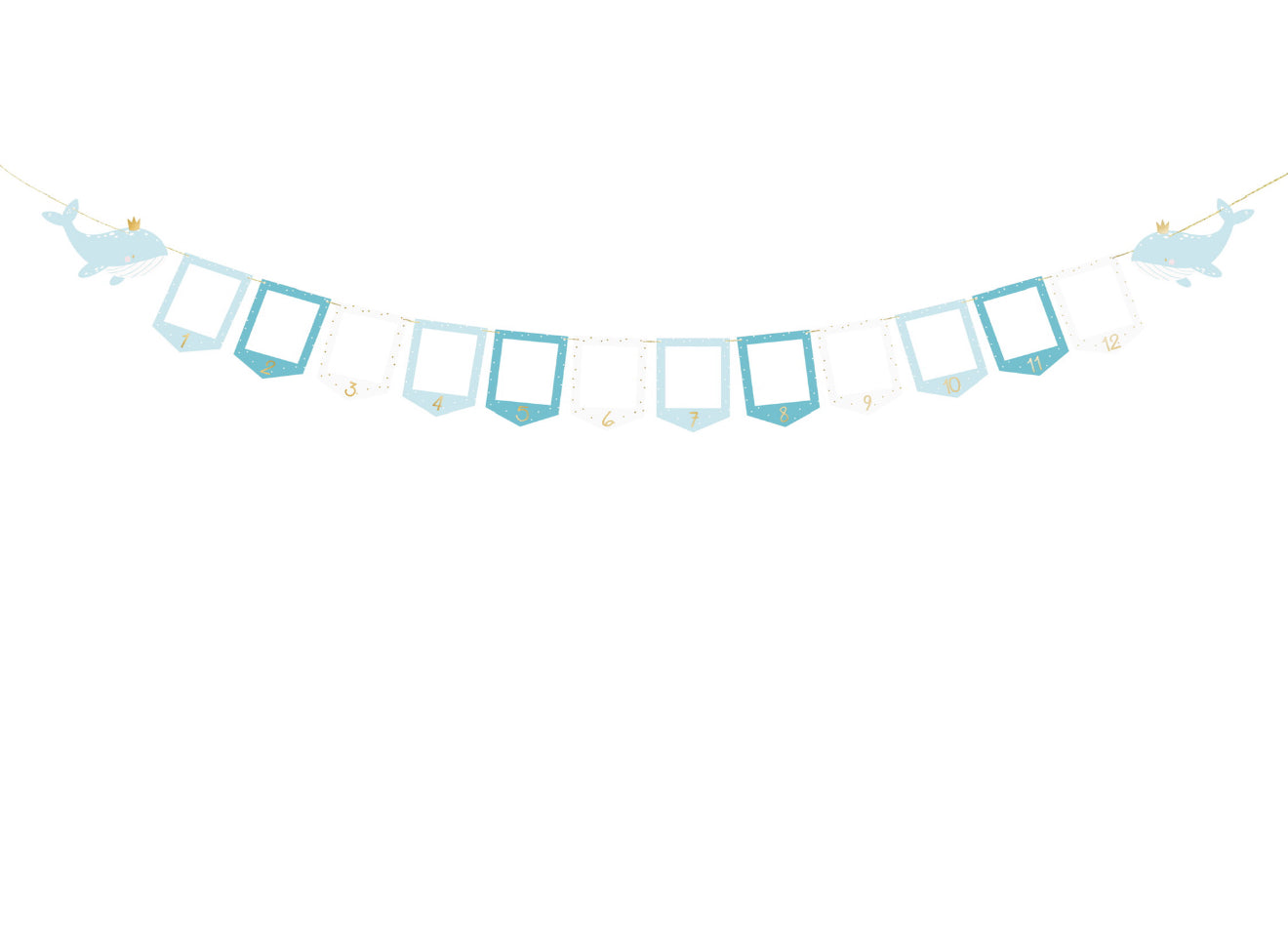 Mazulīša mēnešu foto rāmīšu virtene “Valis”, krāsu mikss, 10,5 × 15 cm