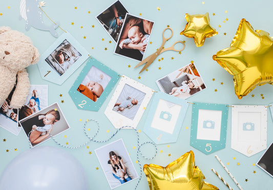 Mazulīša mēnešu foto rāmīšu virtene “Valis”, krāsu mikss, 10,5 × 15 cm