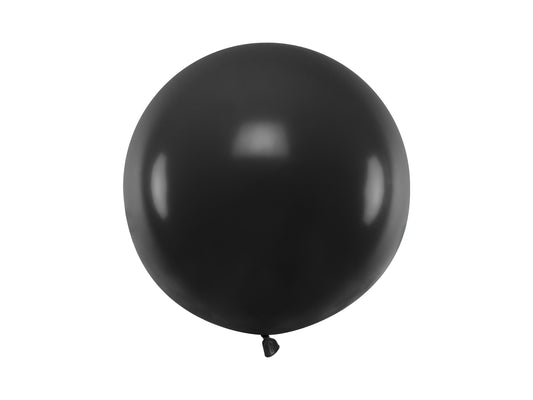 Apaļš balons, 60 cm, Pastel Black