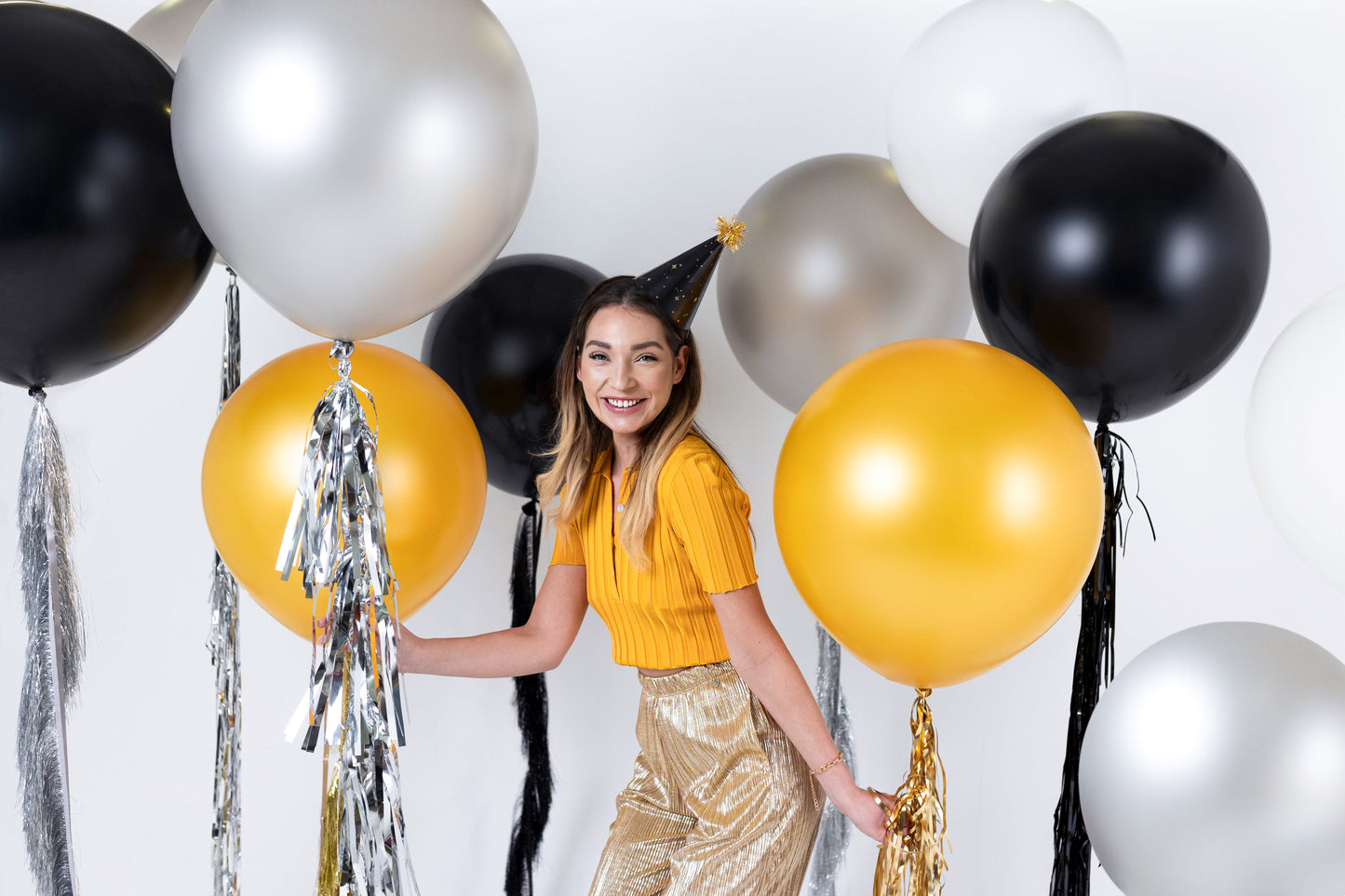 Apaļš balons, 60 cm, Metallic Gold