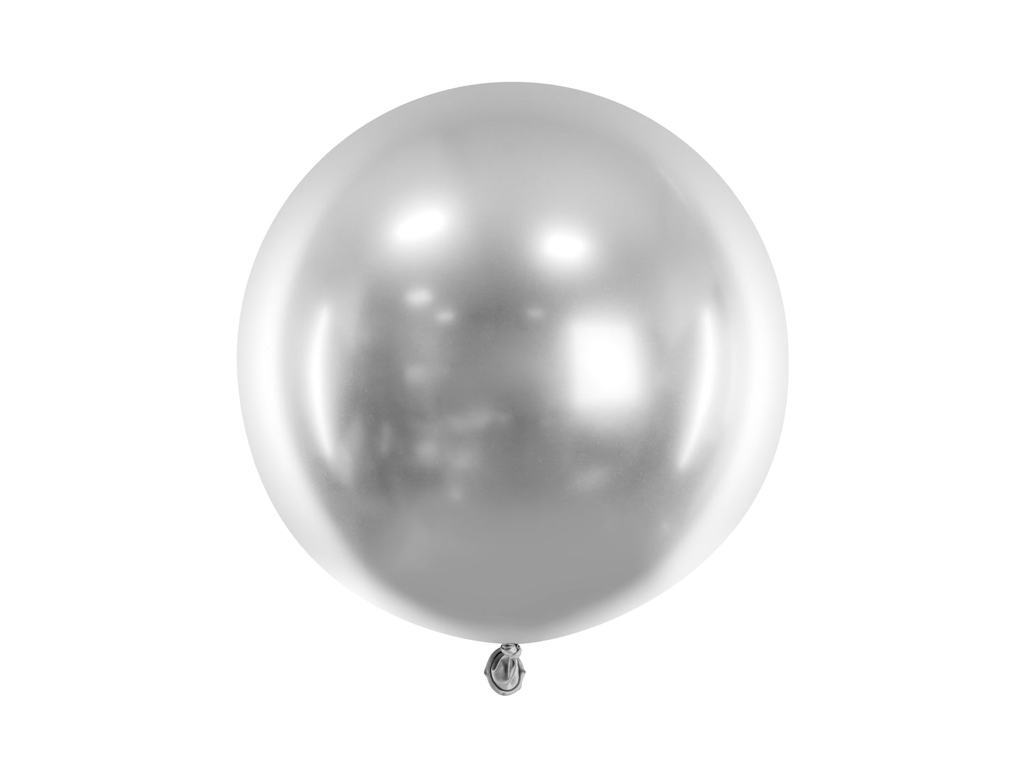 Apaļš balons, 60 cm, silver