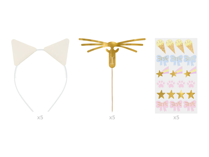 "Kaķīšu ballīte" pinterestīgs ballīšu komplekts, vērtība 45.60 eur (50 produkti)