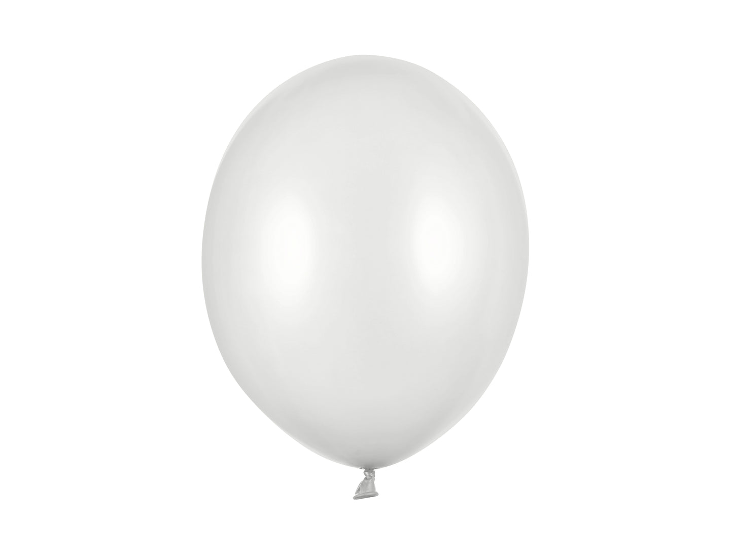 Baloni “Strong” 12 cm, Metallic Silver Snow