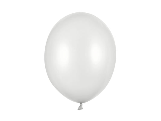 Baloni “Strong” 30 cm, Metallic Silver Snow