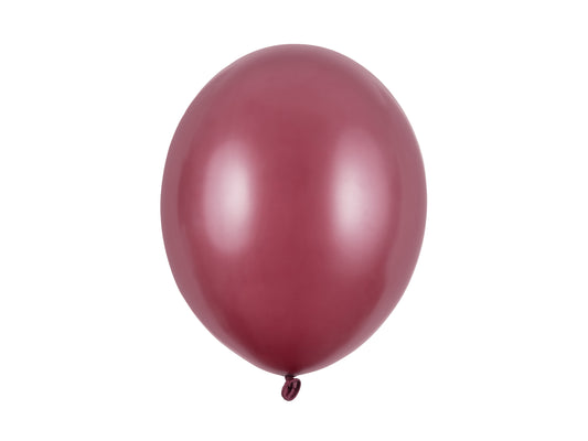 Baloni “Strong” 30 cm, Metallic Maroon